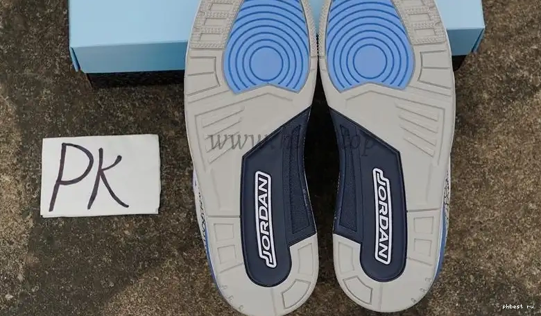 to Ready UNC Materials Ship Retail Retro Jordan 3 PK GOD 0521